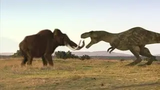 Diferentes encuentros entre el TRex y el Mamut Lanudo en la ficcion