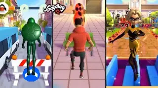 CARAPACE, LE CHIEN KIM & QUEEN BEE: Run with Them & Save Paris! 🐞Miraculous Ladybug & Cat Noi‪r 🐞