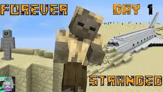 Surviving In Desert Only World In Minecraft [Forever Stranded] Ep - 1