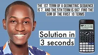 SUM OF GEOMETRIC PROGRESSION CALCULATOR TRICK: Solve (faster) with Casio fx-991 ex classwiz