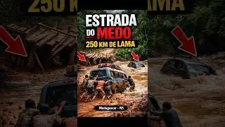 Estrada do Medo em Madagascar: 250 km de Lama, Rios e Sobreviv&ecirc;ncia #short