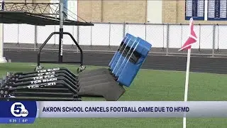 Akron school cancels football game due to hand-foot mouth disease