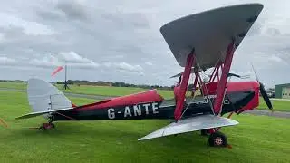 De Havilland DH82A Tiger Moth G-ANTE at Leicester Airport