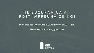 Biserica Lumina Oradea - 19 Decembrie - Dimineața - Botez