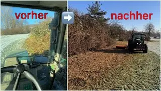 FarmVlog#256 - Hecke mulchen bei Frost