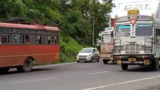 MSRTC NEW BUS,LALPARI COMPLETE JOURNEY KHAMBATKI GHAT PUNE SATARA ROAD.