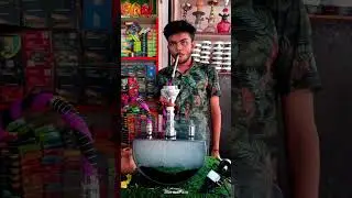 acrylic hookah smoke #ahorts #trending #hookahlounge #viralvideo  #wave #myahookah #smoke #