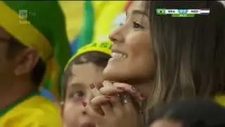 Beautiful Brazil football fan (FIFA World Cup 2014)