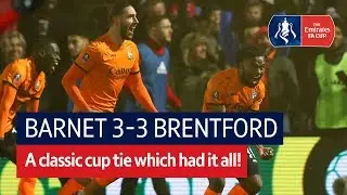 Barnet vs Brentford (3-3) | Emirates FA Cup Highlights