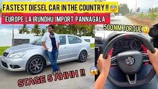 India's Fastest 2.0L Diesel Car 😨 | Stage 5 Custom Turbo Skoda Laura Review In Tamil 💯