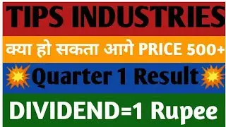 TIPS INDUSTRIES SHARE LATEST NEWS📈 क्या हो सकता आगे Price 500+💥Q1 Result💥BUY HOLD SELL📉