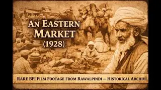 An Eastern Market (1928) | Rare BFI Film Footage from Rawalpindi &mdash; Historical Archive