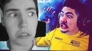 CASTRO1021 VS ITZ GAMEREDDIE!! PLAYING AGAINST CASTRO1021'S SUPER TEAM!!! (FIFA 17)
