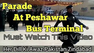 Parade At Peshawar Bus Terminal On 14 August|NEWS CORE|Peshawar BUS Terminal