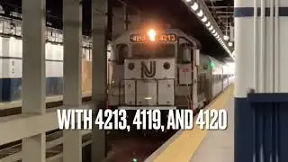 3 evening trains at Kingsland, Lyndhurst NJ  (ft. 2x Deadhead train, 4913, 4217.)
