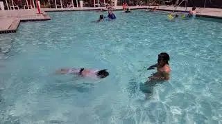 Swimming at Wyndham Worldmark Anaheim