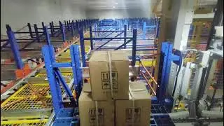 How the 4 ways shuttle rack Works？