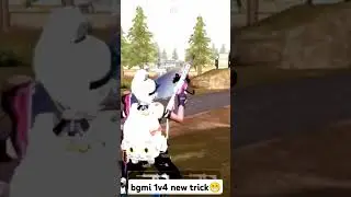 bgmi 1v4 new ninja trick😂#freefire #bandookbaz#pubgmobile #gaming #battleroyalegame #bgmi #india
