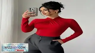 Firerie Elegant Modern & Sexy Red Ruffle Collar Bodysuit Versatile For Casual