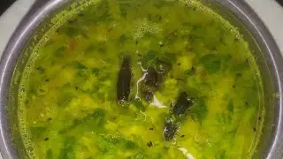 Saga Muga Tarkari// Saag Moong Dal Curry//