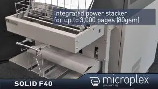 SOLID F40 continuous forms printer with flash fusing