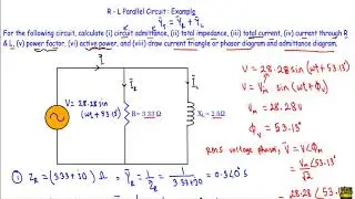 RL Parallel Circuit (AC) : Example