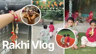 Rakhi 2025 | Spend a realistic festival day with our twins when one toddler is down by fever 🤒 