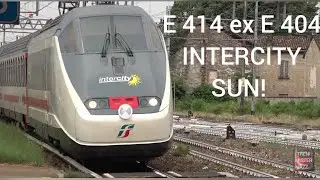 TreniMisterJazz.E 414 ex 404 in livrea intercity SUN composizione bloccata