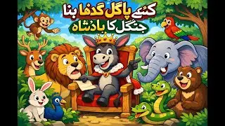 गधा बना जंगल का राजा / hindi kahani / gada sher se jeet gaya