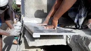 Excellent work with-do creative stair design granite cutting and polishing in india