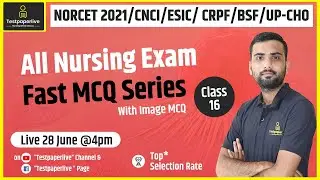 CNCI Nursing Officer Classes | Aiims Norcet 2021 Classes | Most MCQ CNCI