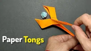 How to Make a Paper Tongs. Very Quick and Easy #mrhandicraft