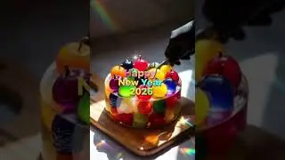 Birthday Jelly Mix Fruit Cake 🎂🍰 | Futuristic Birthday Dessert 