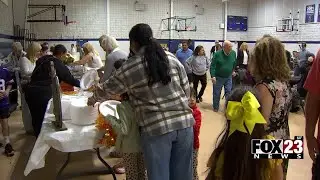 Video: Local Catholic church hosts Thanksgiving dinner event featuring dishes from around the world