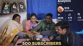 Small family celebration of 500 youtube family please support for 1000 youtube family🙏🏼🙏🏼🎀🎀🎀 