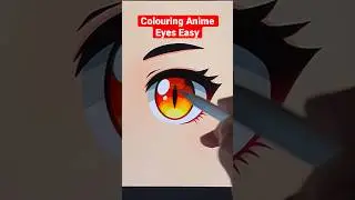 How I colour Anime Eyes easy with Procreate #drawing #animeart #procreate #art