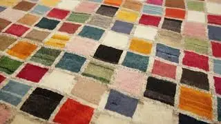 Vintage Gabbeh Persian Rug with Colorful Geometric Pattern - Rug & Kilim  - 33602