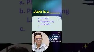 java is a ____ | java MCQ questions #java #javamcq #javashorts #javatutorial #shorts