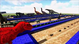 WILD Carcharodontosaurus Deathrun | ARK Dino Deathrun | DINOWORLD |