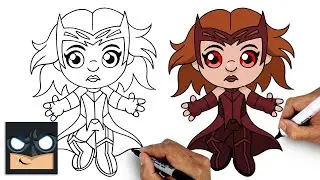 How To Draw Scarlet Witch | YouTube Studio Art Tutorial