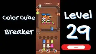 Color Cube Breaker Level 29 Gameplay 🎮 | Smash Cubes Puzzle Game | Go Answer