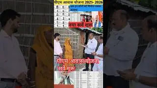 पीएम आवास योजना सर्वे शुरू।। pm aawas Yojana.....