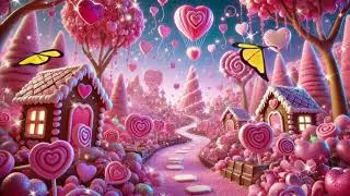 Relaxing Good Mood Jazz Background Music 💕 Valentine&rsquo;s Day Candy Town to Work, Study or Relax