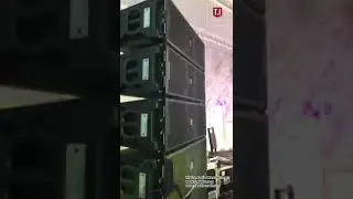 Double 10 inch line array system show in Russia #subwoofers#linearrayspeakers #highqualityaudio #dj