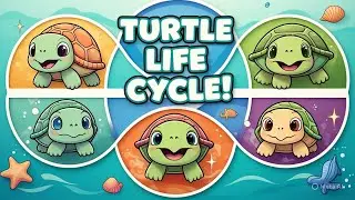 🐢 Turtle Life Cycle for Kids | From Egg to Sea Turtle!