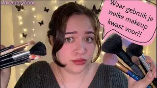 WAAR GEBRUIK JE WELKE MAKEUP KWAST VOOR ?! | Kletsen over kwasten | MakeupbyShar_