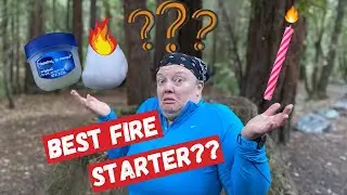 What is the BEST FIRE STARTER? Comparison of 8 different fire starters!