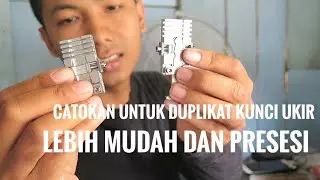 Duplikat kunci Honda jazz dengan adapter atau catokan mesin domino