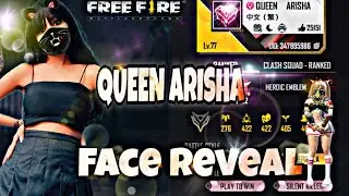 Face Reveal Of @QueenArishaBoss Queen Arisha❤️😱 || Girl Gamer Shorts Video || - Garena Free Fire