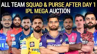 IPL Mega Auction I All Team Squad After Day 1 Auction। RCB। MI। CSK। LSG। DC। KKR